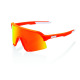 100% okuliare S3 Soft Tact White HiPER Multilayer červené zrkadlové sklá