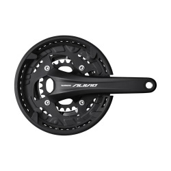 SHIMANO kľuky Alivio FC-T4060 175mm 44/32/22z. 9-k. čierny s krytom dvojdielny bez ložiska