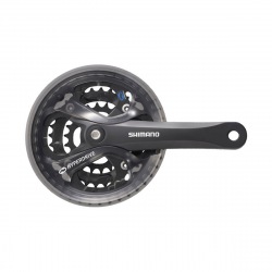 SHIMANO kľuky Acera FC-M361 175mm 48/38/28z. 7/8-k. čierny s krytom na štvorhran