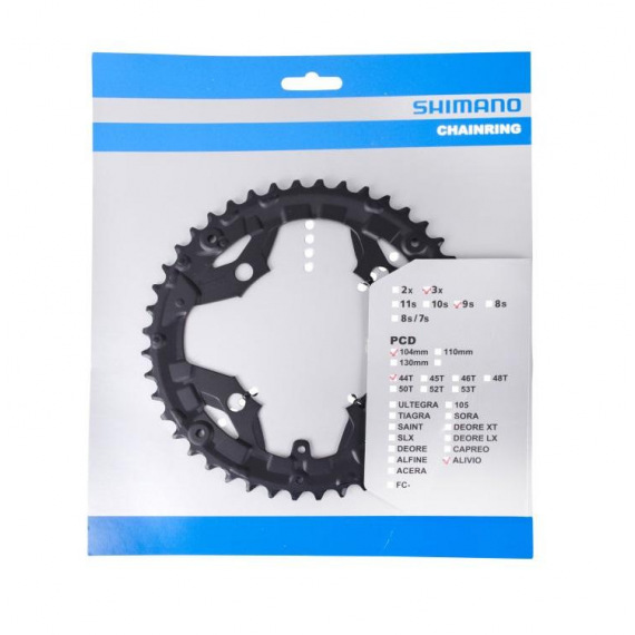 SHIMANO Prevodnik 44z. T4010 Alivio 9-k. čierny 104mm