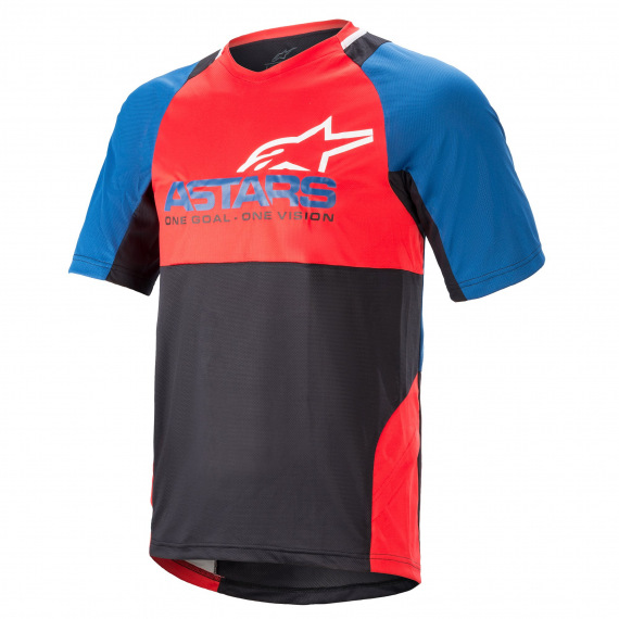 ALPINESTARS Dres Drop 8.0 S/S Mid Blue Bright Red