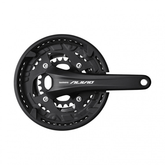 SHIMANO kľuky Alivio FC-T4060 175mm 48/36/26z. 9-k. čierny s krytom