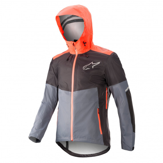 ALPINESTARS bunda TAHOE WP Grisaille/Black/Coral Fluo